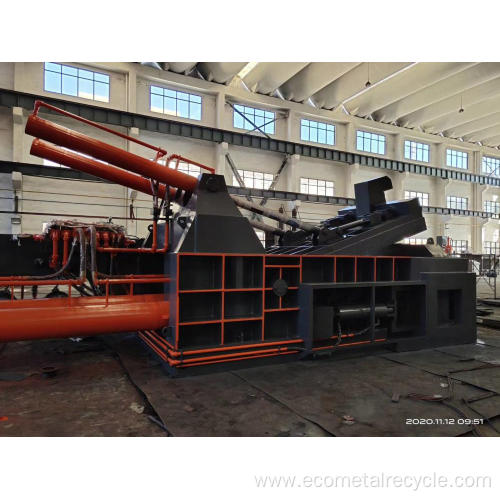 Push-out Scrap Iron Shavings Compactor Baling Machinery